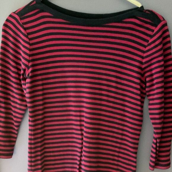 2/$19 Long Sleeve Tees in Solid Pink and Stripes size XSP - Picture 1 of 8